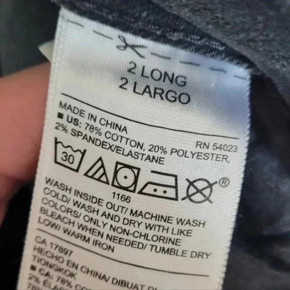 Old Navy Womens extra long, dark gray, mid rise, skinny jeans, Size 2 Long - Picture 5 of 7